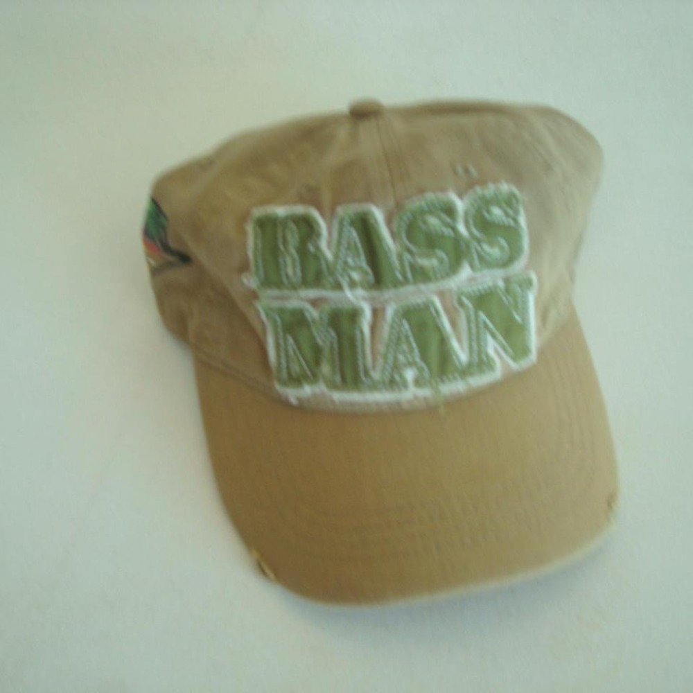 BASS MAN FISHING RARE‎ HAT CAP VINTAGE 00S Y2K K2